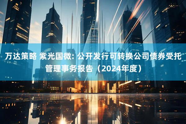 万达策略 紫光国微: 公开发行可转换公司债券受托管理事务报告（2024年度）